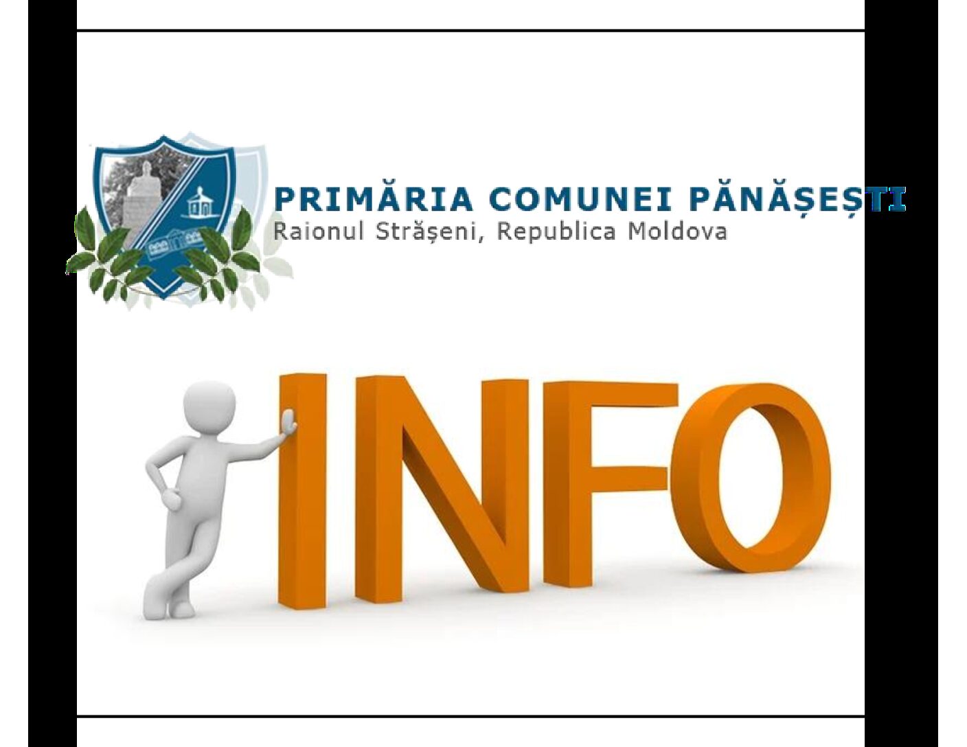 Anunț privind consultarea publică a PUD-ului Primăria com. Pănășești anunță consultarea publică a Planului Urbanistic de Detaliu (PUD) privind amplasarea unei pensiuni agroturistice pe terenul privat cu nr. cadastral 8028112.001. din com. Pănășești r-nul Strășeni.